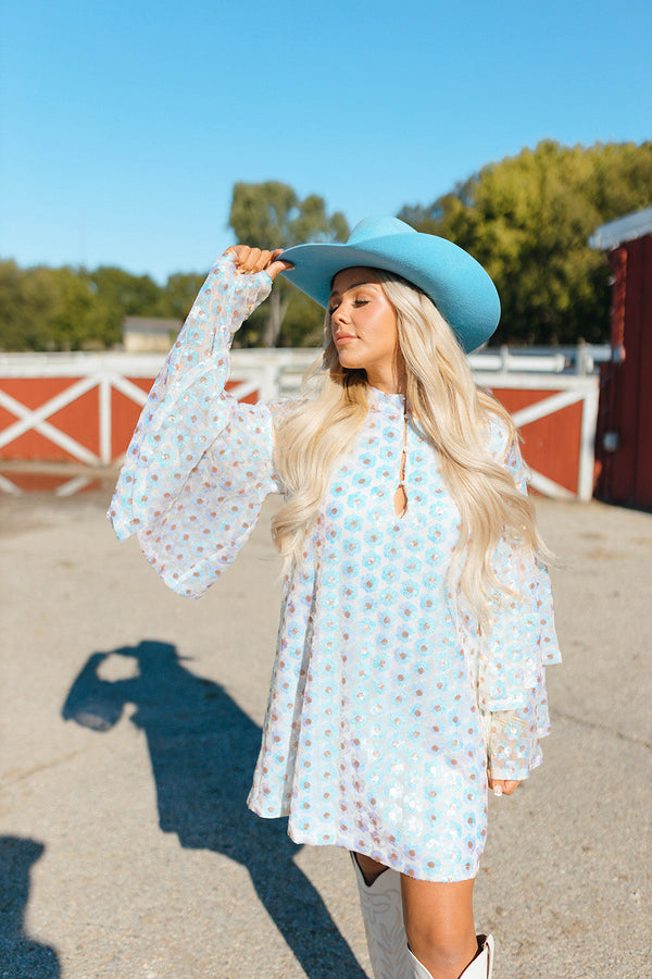 gayle-long-sleeve-mini-dress-top-notch Buddy Love - Sophia's Style-Gayle Long Sleeve Mini Dress - Top Notch-White-XS-1